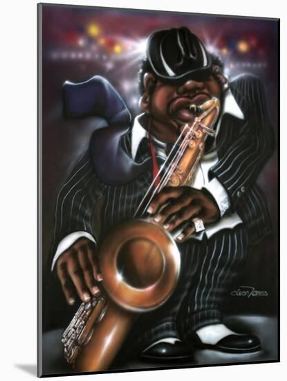 Jazzman Moe-Leonard Jones-Mounted Art Print