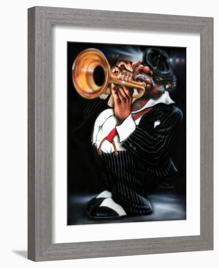 Jazzman Papa Joe-Leonard Jones-Framed Art Print