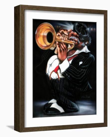 Jazzman Papa Joe-Leonard Jones-Framed Art Print