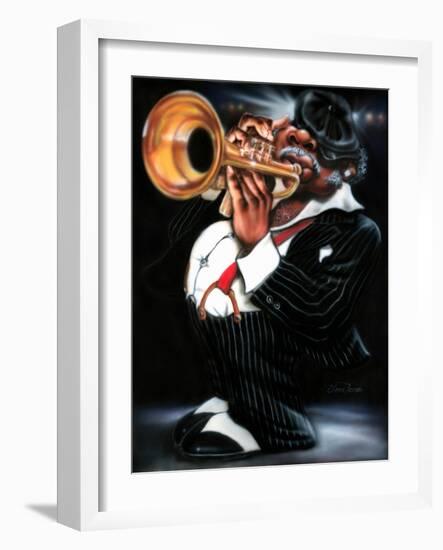 Jazzman Papa Joe-Leonard Jones-Framed Art Print