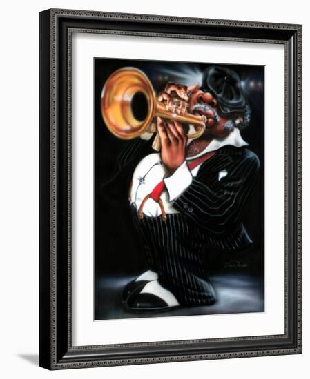 Jazzman Papa Joe-Leonard Jones-Framed Art Print