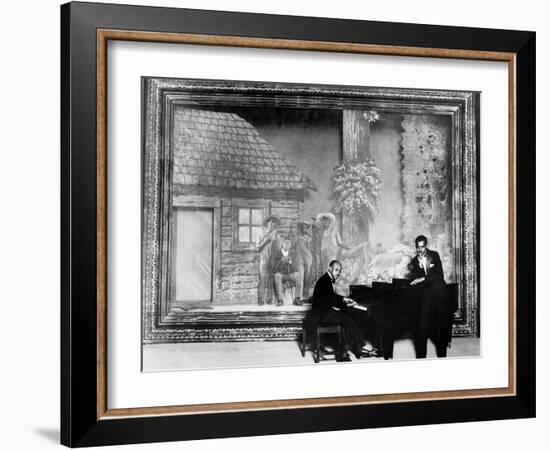 Jazzmen Eubie Blake (Piano) and Noble Sissle Performing C. 1926-null-Framed Photo