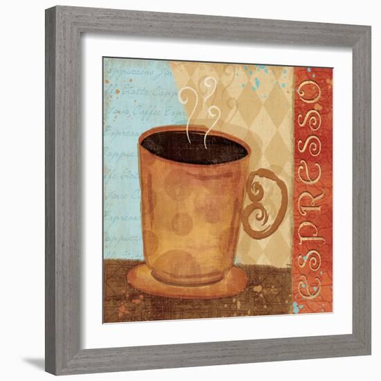 Jazzy Coffee IV-Veronique Charron-Framed Art Print