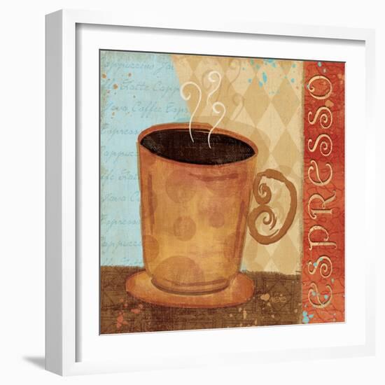 Jazzy Coffee IV-Veronique Charron-Framed Art Print