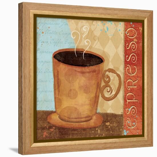 Jazzy Coffee IV-Veronique Charron-Framed Stretched Canvas