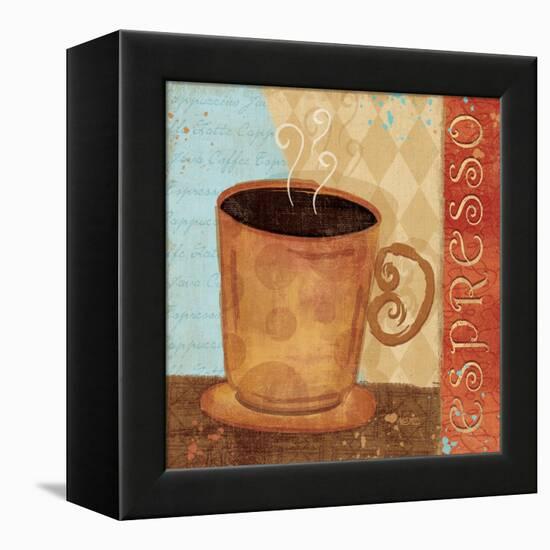 Jazzy Coffee IV-Veronique Charron-Framed Stretched Canvas