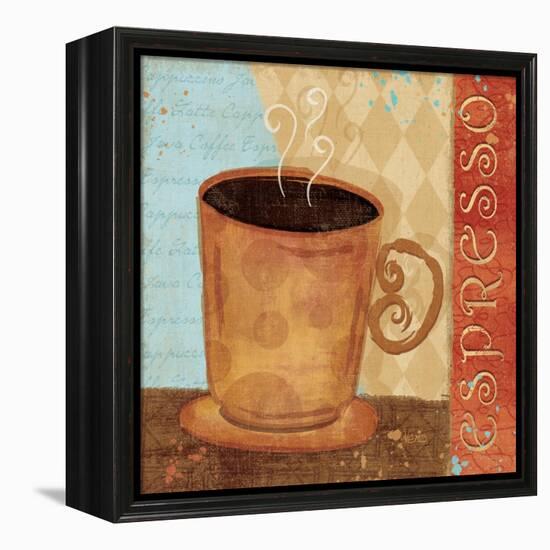 Jazzy Coffee IV-Veronique Charron-Framed Stretched Canvas