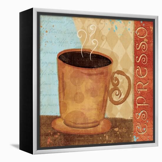 Jazzy Coffee IV-Veronique Charron-Framed Stretched Canvas