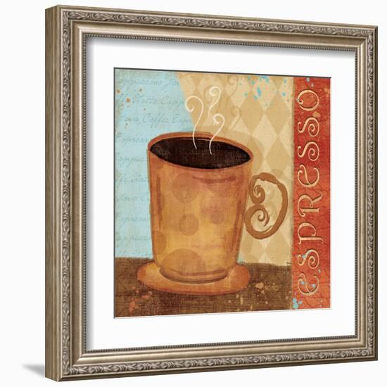 Jazzy Coffee IV-Veronique Charron-Framed Art Print