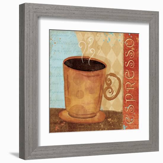 Jazzy Coffee IV-Veronique Charron-Framed Art Print