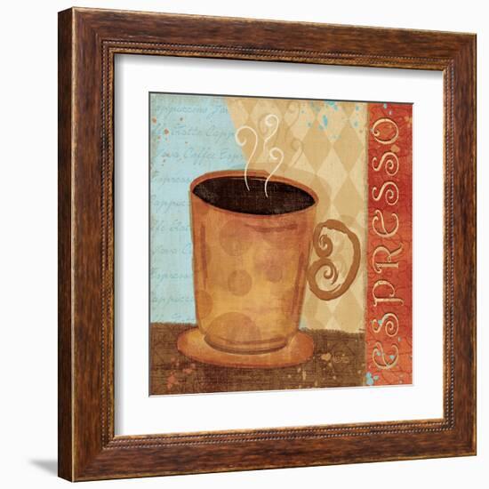 Jazzy Coffee IV-Veronique Charron-Framed Art Print