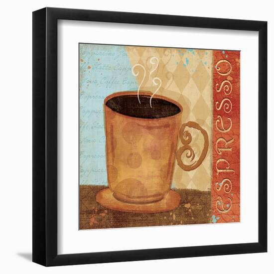 Jazzy Coffee IV-Veronique Charron-Framed Art Print