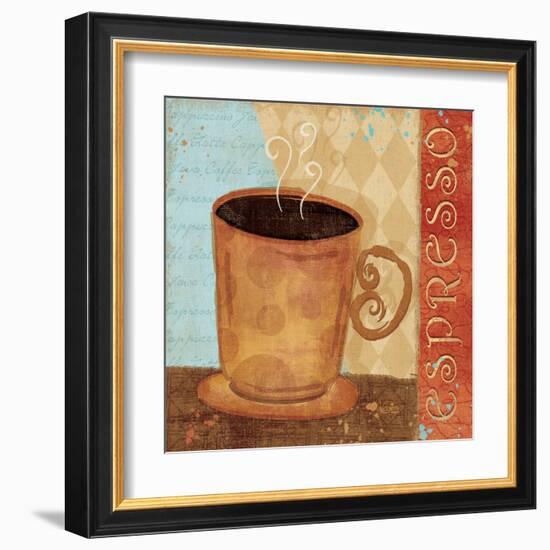 Jazzy Coffee IV-Veronique Charron-Framed Art Print