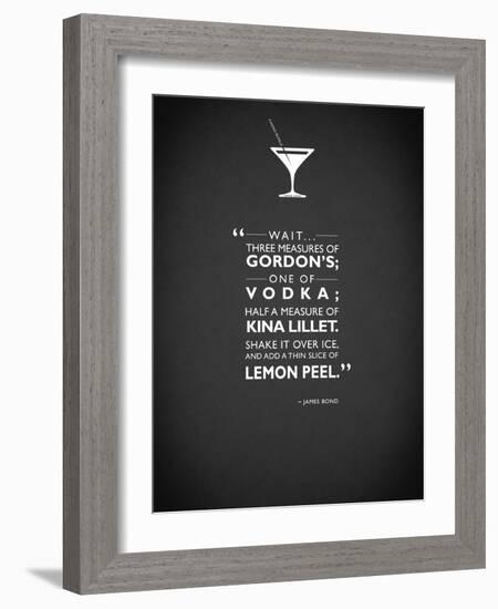 JB Casino Royale Martini-Mark Rogan-Framed Art Print