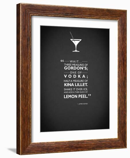 JB Casino Royale Martini-Mark Rogan-Framed Art Print