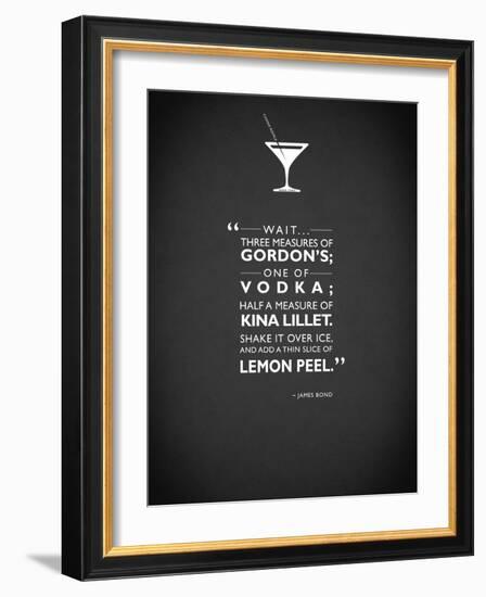 JB Casino Royale Martini-Mark Rogan-Framed Art Print