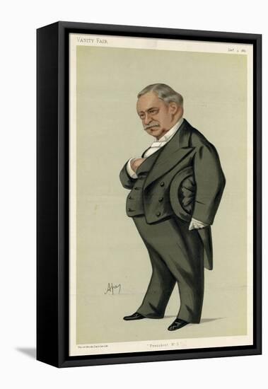 Jb Leon Say, VFair 1880-Carlo Pellegrini-Framed Stretched Canvas