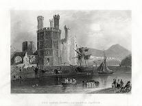 The Eagle Tower, Carnarvon Castle, Caernarfon, North Wales, 1860-JC Armytage-Giclee Print