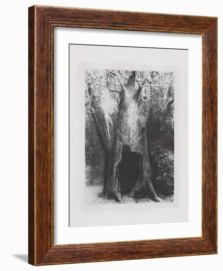 Je Me Suis Enfonce Dans La Solitude, 1896-Odilon Redon-Framed Giclee Print