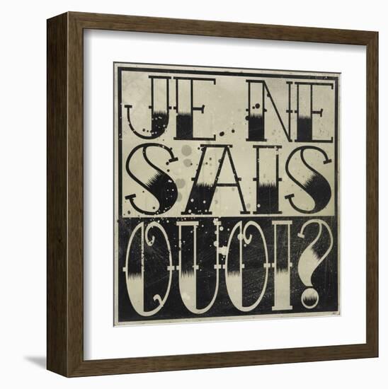 Je Ne Sais Quoi?-Daniel Bombardier-Framed Art Print