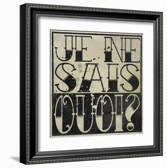 Je Ne Sais Quoi?-Daniel Bombardier-Framed Art Print