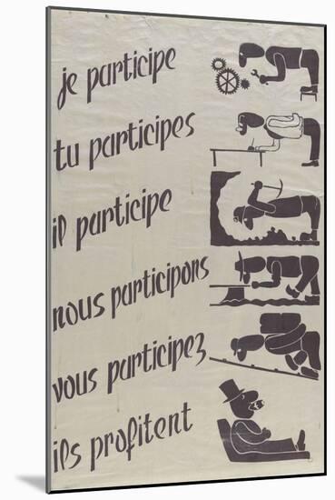 Je participe...-null-Mounted Giclee Print