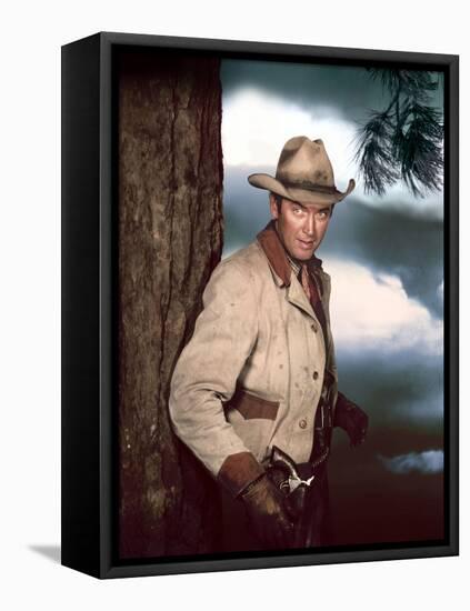 Je suis un Aventurier THE FAR COUNTRY by AnthonyMann with James Stewart, 1955 (photo)-null-Framed Stretched Canvas