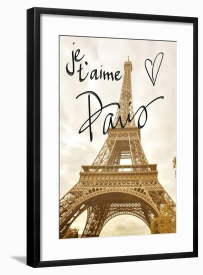 Je T'aime Paris-Emily Navas-Framed Premium Giclee Print