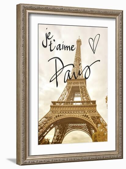 Je T'aime Paris-Emily Navas-Framed Art Print