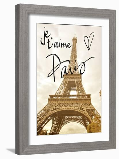 Je T'aime Paris-Emily Navas-Framed Art Print