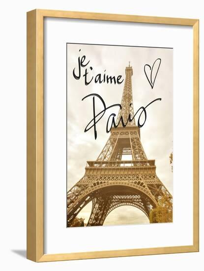 Je T'aime Paris-Emily Navas-Framed Premium Giclee Print