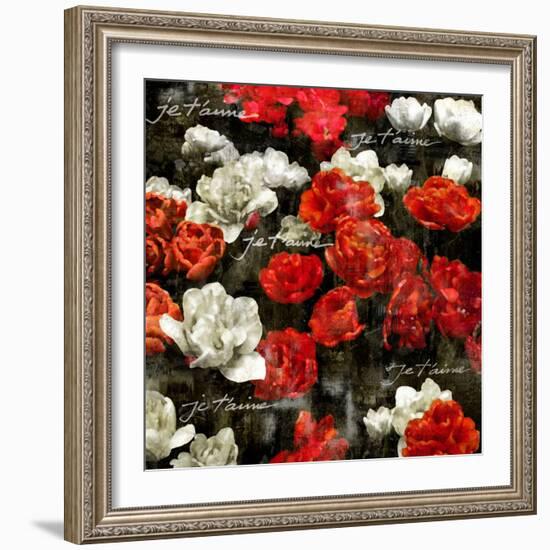 Je Taime Roses-Kate Bennett-Framed Art Print