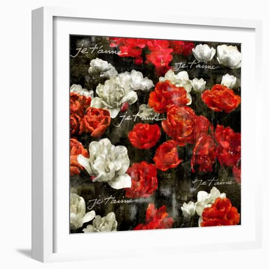 Je Taime Roses-Kate Bennett-Framed Art Print