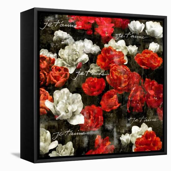 Je Taime Roses-Kate Bennett-Framed Stretched Canvas