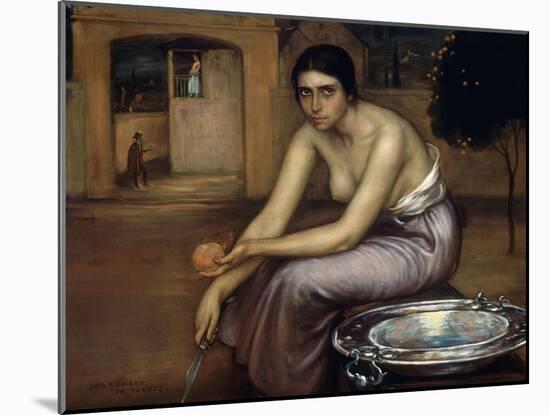 Jealousy, Ca. 1920-Julio Romero de Torres-Mounted Giclee Print