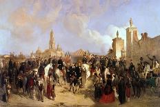 Mahomet Ali Arriving in Constantinople, C1847-Jean Adolphe Beauce-Framed Giclee Print