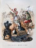 Ibrahim Pasha Fighting the Wahabis, Saudi Arabia, 1811-1818-Jean Adolphe Beauce-Giclee Print