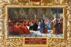 Address of Congratulations to Louis-Philippe, 1844-Jean Alaux-Framed Giclee Print