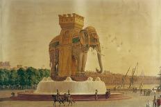 Projet d'éléphant pour la Bastille-Jean Antoine Alavoine-Mounted Giclee Print