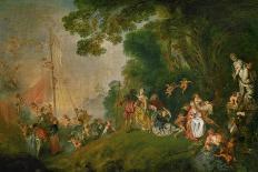 The Italian Comedians. Probably 1720-Jean Antoine Watteau-Giclee Print