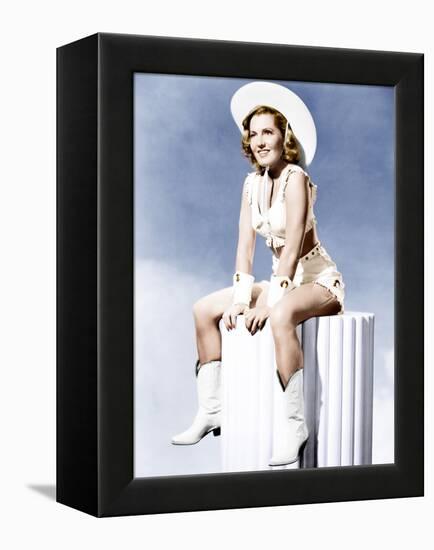 Jean Arthur, ca. 1940s-null-Framed Stretched Canvas