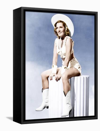 Jean Arthur, ca. 1940s-null-Framed Stretched Canvas