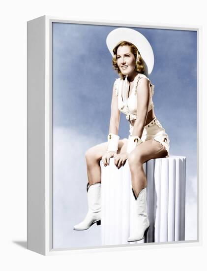 Jean Arthur, ca. 1940s-null-Framed Stretched Canvas