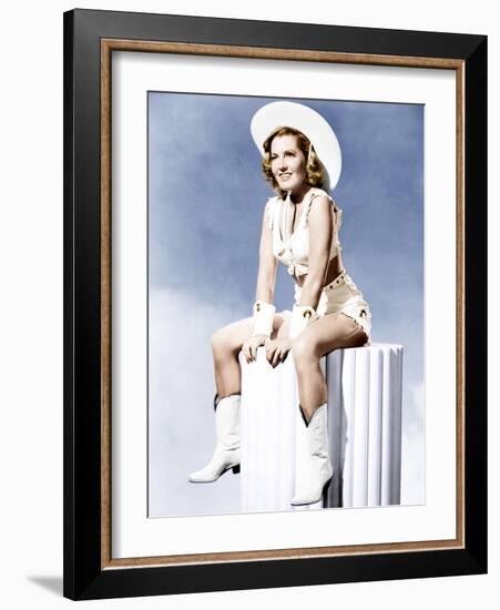 Jean Arthur, ca. 1940s-null-Framed Photo