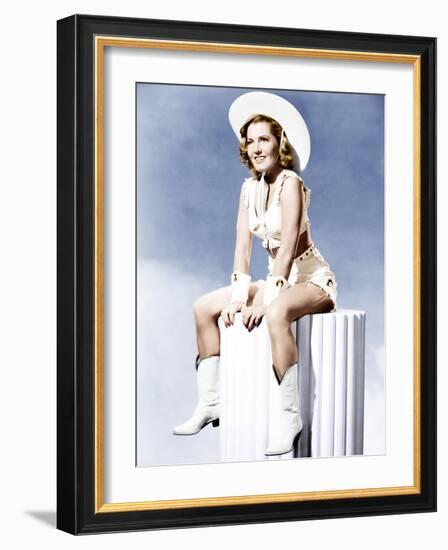 Jean Arthur, ca. 1940s-null-Framed Photo