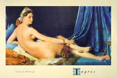 The Grand Odalisque-Jean-Auguste-Dominique Ingres-Giclee Print