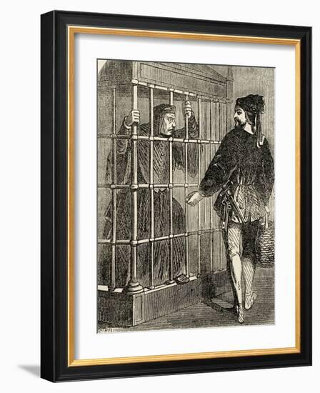 Jean Balue (1421-1491) Prisoner in the Castle of Loches-null-Framed Giclee Print