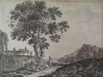 Italian Landscape, Etched by C. G-Jean-Baptiste Antoine Tierce-Giclee Print