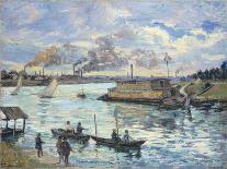 Barges in the Snow-Jean-Baptiste Armand Guillaumin-Giclee Print