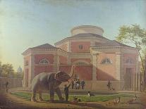 The Duc and Duchesse De Berry Visiting the Elephant at the Jardin Des Plantes in Paris, 1817-Jean Baptiste Berre-Premier Image Canvas